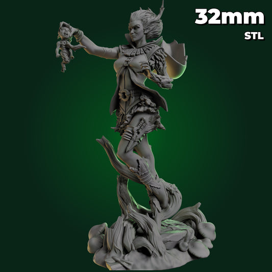 The Witch 32mm STL Pre-Supported